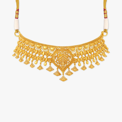 Antarmahal Gold Choker Necklace