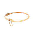 14 KT Yellow Gold Classy Beaded Bangle,,hi-res image number null