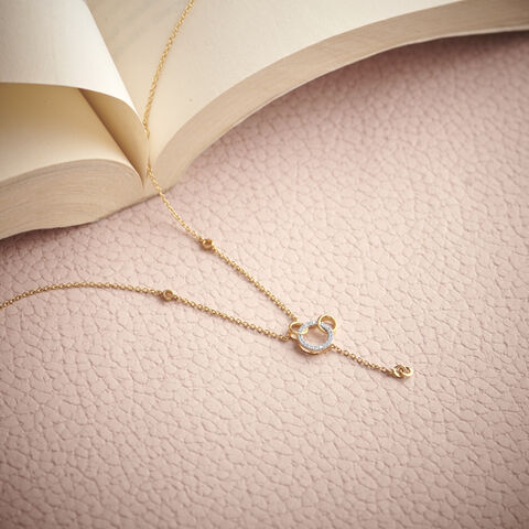 Connected Circles Pendant with Chain for Kids