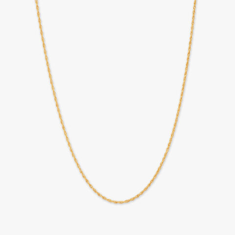 Rope Twist Gold Chain