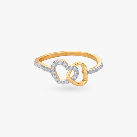 Charming Duo Diamond Finger Ring