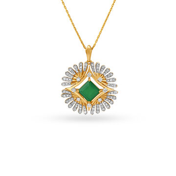 Ravishing Rhombic Cocktail Diamond Pendant