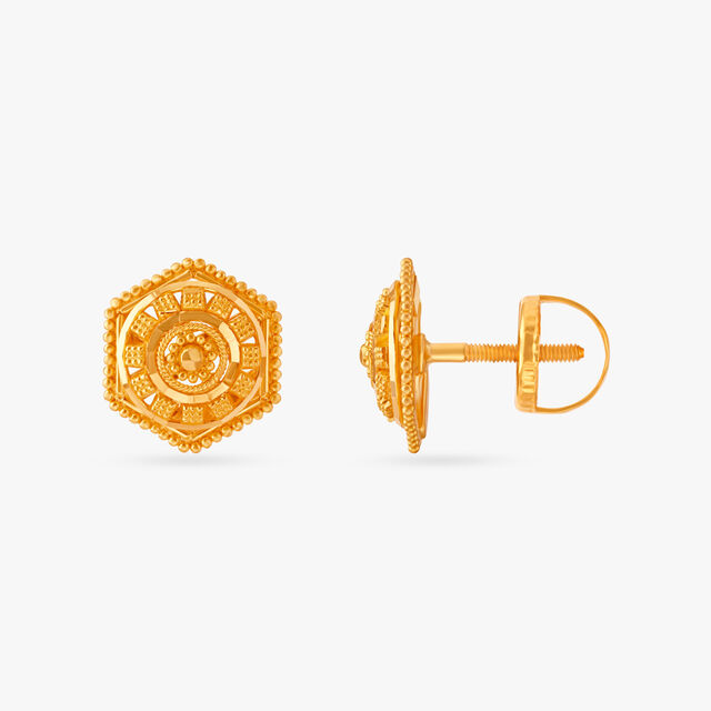 Traditional stud earrings clearance
