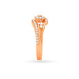 Astonishing Floral Rose Gold Finger Ring,,hi-res image number null