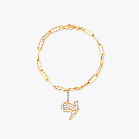 An Elegant Swoop Diamond Bracelet