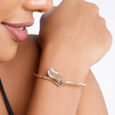 18 KT Yellow Gold Burning Flame Diamond Bangle,,hi-res image number null