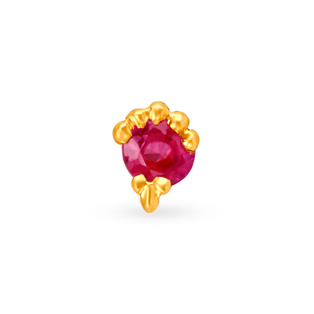 Ruby nose pin in tanishq hotsell
