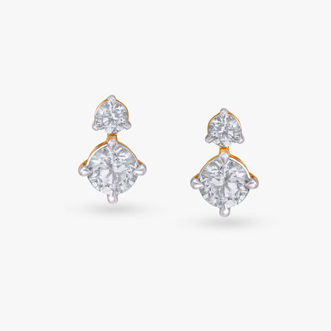 Vision of Splendour Celeste Solitaire Stud Earrings