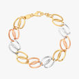 Zig-Zag Linked Bracelet,,hi-res image number null