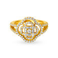Magnificent 18 Karat Yellow Gold And Diamond Floral Ring,,hi-res image number null