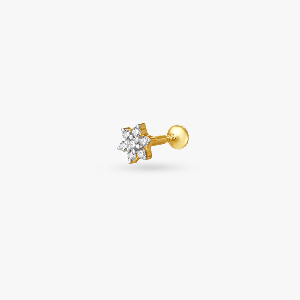 Solitaire nose hot sale pin tanishq