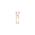 14 KT Rose Gold Dazzling Diamond Double Band Ring,,hi-res image number null