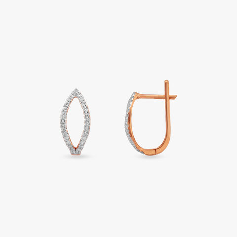 Halo Swing Diamond Hoop Earrings