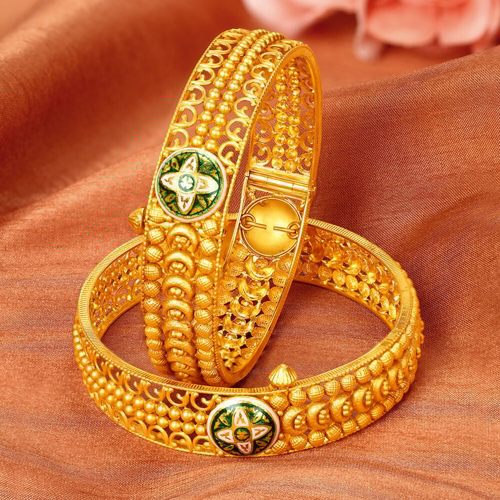 Tanishq antique bangles sales