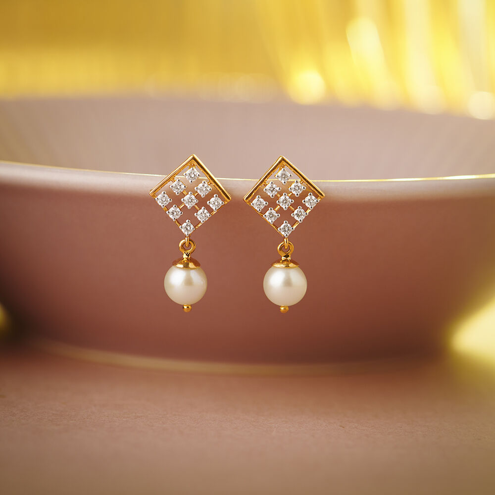 Real pearl earrings 2025 tanishq