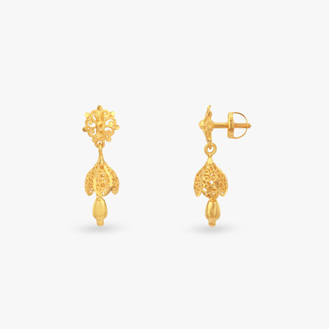Little Joy Gold Jhumka Earrings for Kids