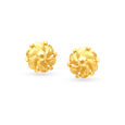 Sumptuous Yellow Gold Floral Tiered Jhumkas,,hi-res image number null