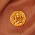 Sitting Ganesh Motif 22 Karat Gold Coin,,hi-res image number null