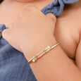 Mamma Mia 14 KT Yellow Gold Glow of Love  Bangle for Kids,,hi-res image number null