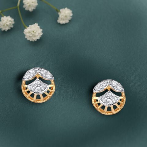Dawn Glow Diamond Stud Earrings