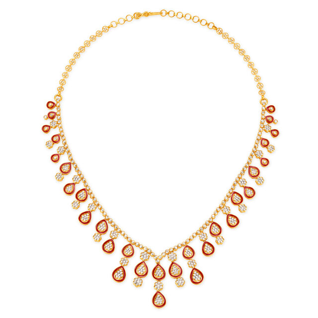 Majestic Classy Necklace with Open Polki Stones,,hi-res image number null
