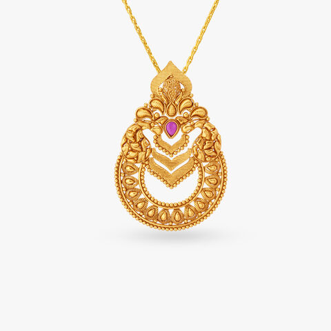Gleaming Pendant and Earrings Set
