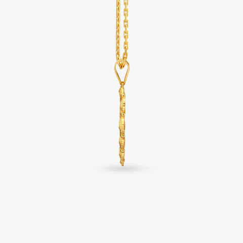 Star Heart Gold Pendant