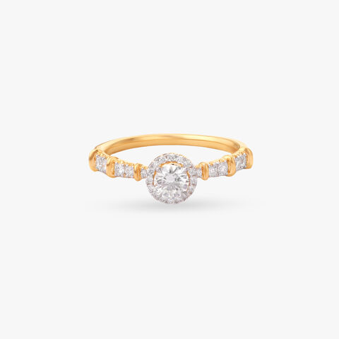 Rising Rhythm Solitaire Ring