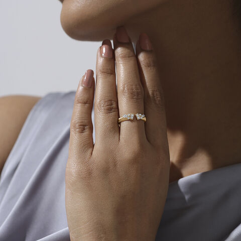 Playful Poise Diamond Ring
