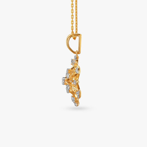 Starburst Blossom Diamond Pendant