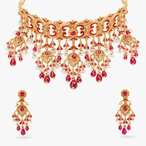 Royal Grandeur Gold Necklace Set