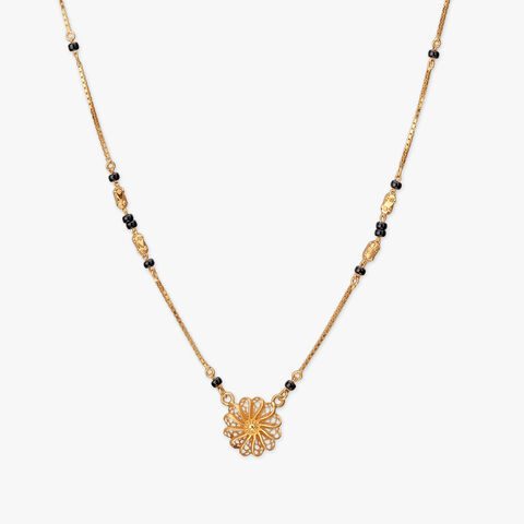 Floral Grace Gold Mangalsutra
