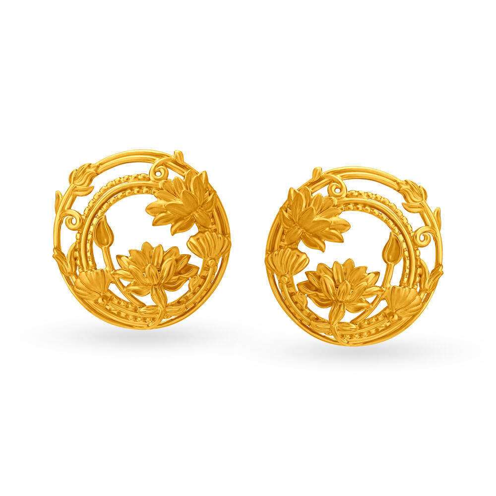 Tanishq online gold shop earrings