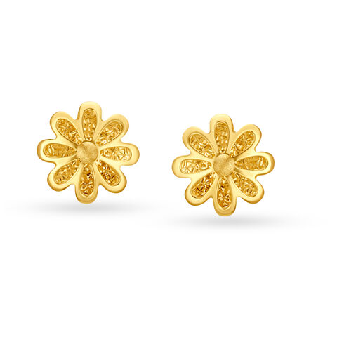 Shimmering Gold Pendant and Earrings Set