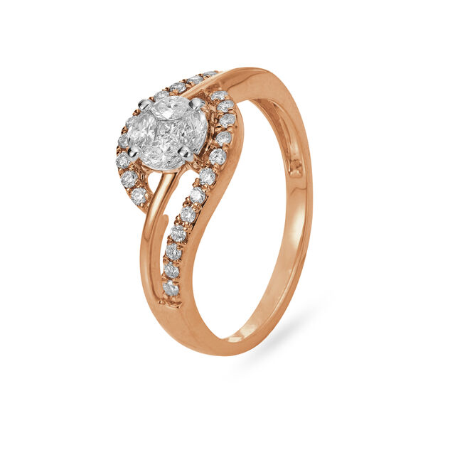 Fashionable Flowerbud Diamond Ring,,hi-res image number null