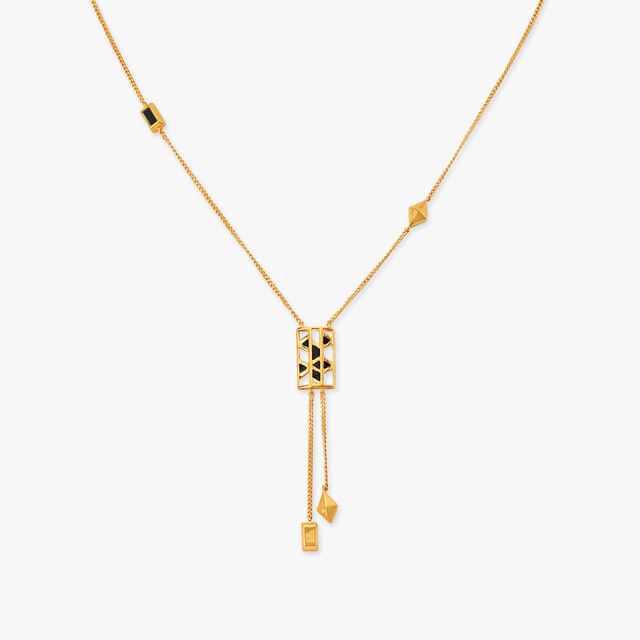 Lariat Gold Necklace