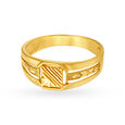 Unique 22 Karat Yellow Gold Square Finger Ring,,hi-res image number null