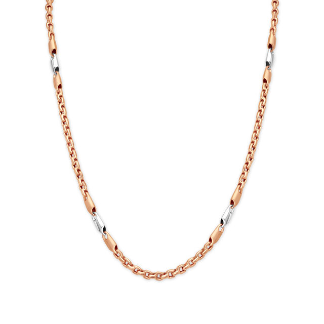 Vougish Dual Tone Gold Chain For Men,,hi-res image number null