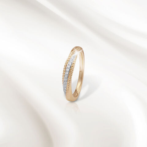 Textured Glow Diamond Ring