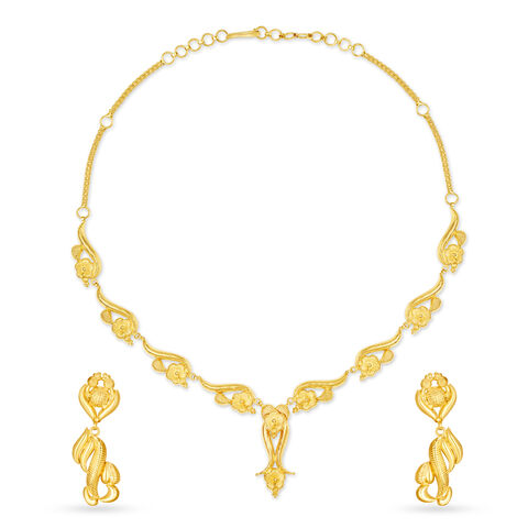 Radiant Gold Necklace Set