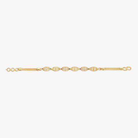 Rainbow Glint Gold Bracelet