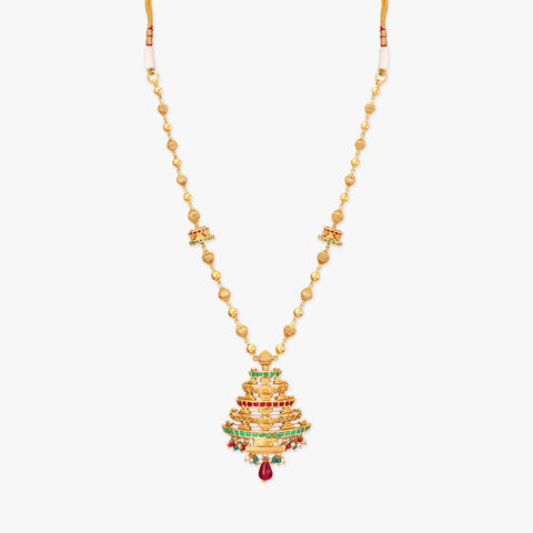 Divine Glow Gold Necklace set