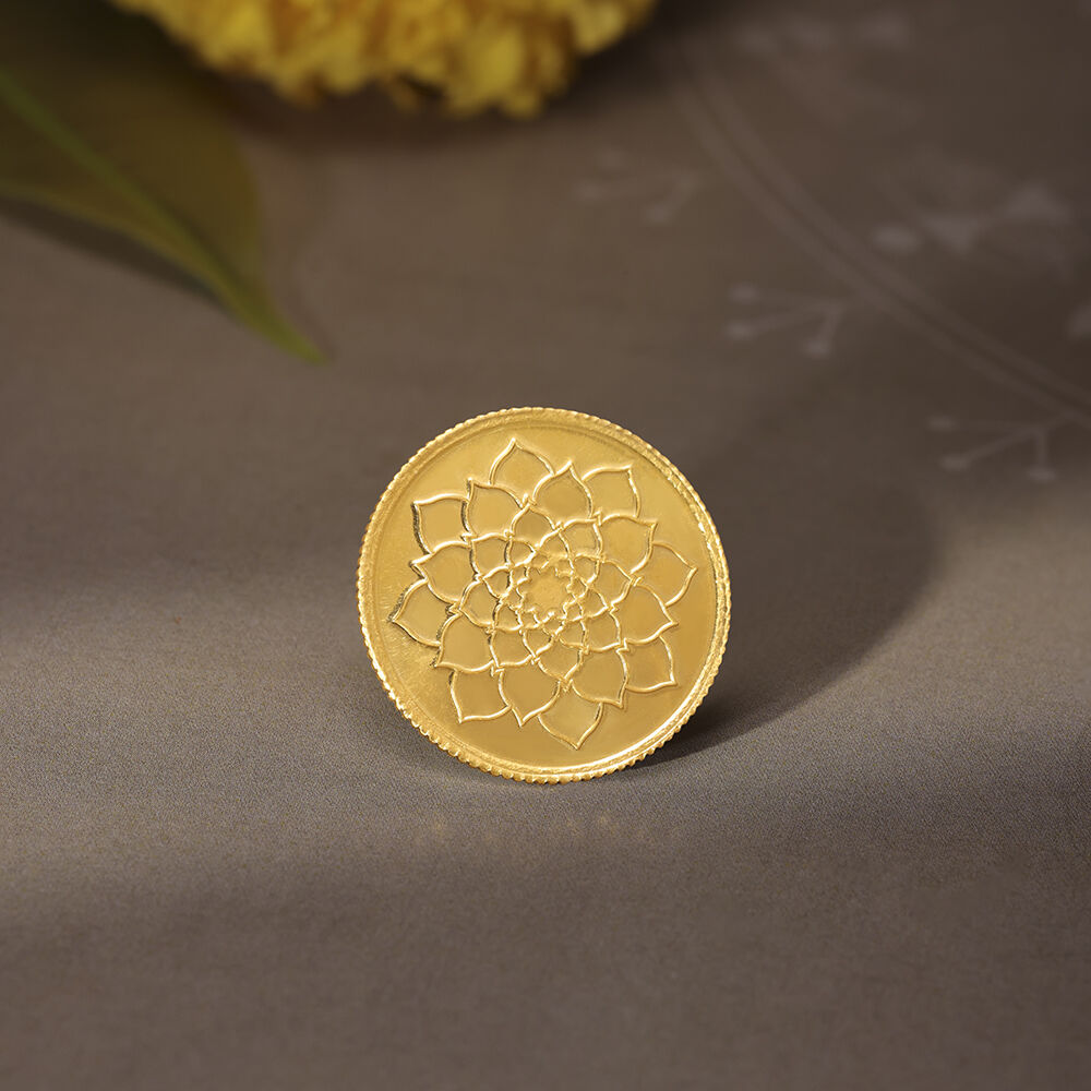 Cost of 5 gram gold coin in tanishq store