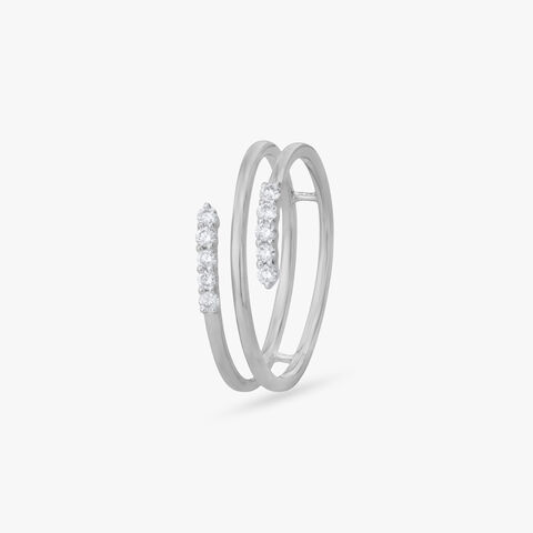 Fluid Orbit Diamond Ring