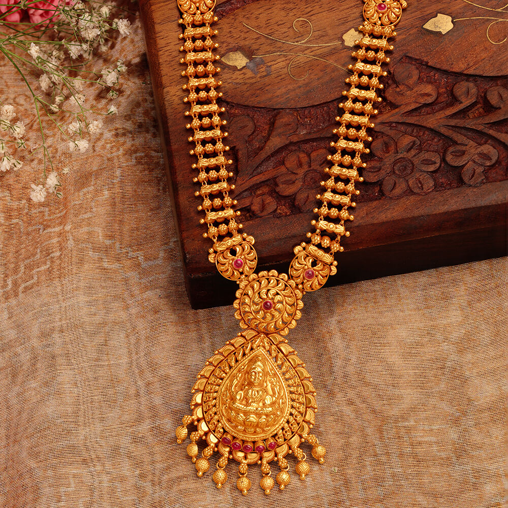 Gold haram designs in tanishq shop jewellery
