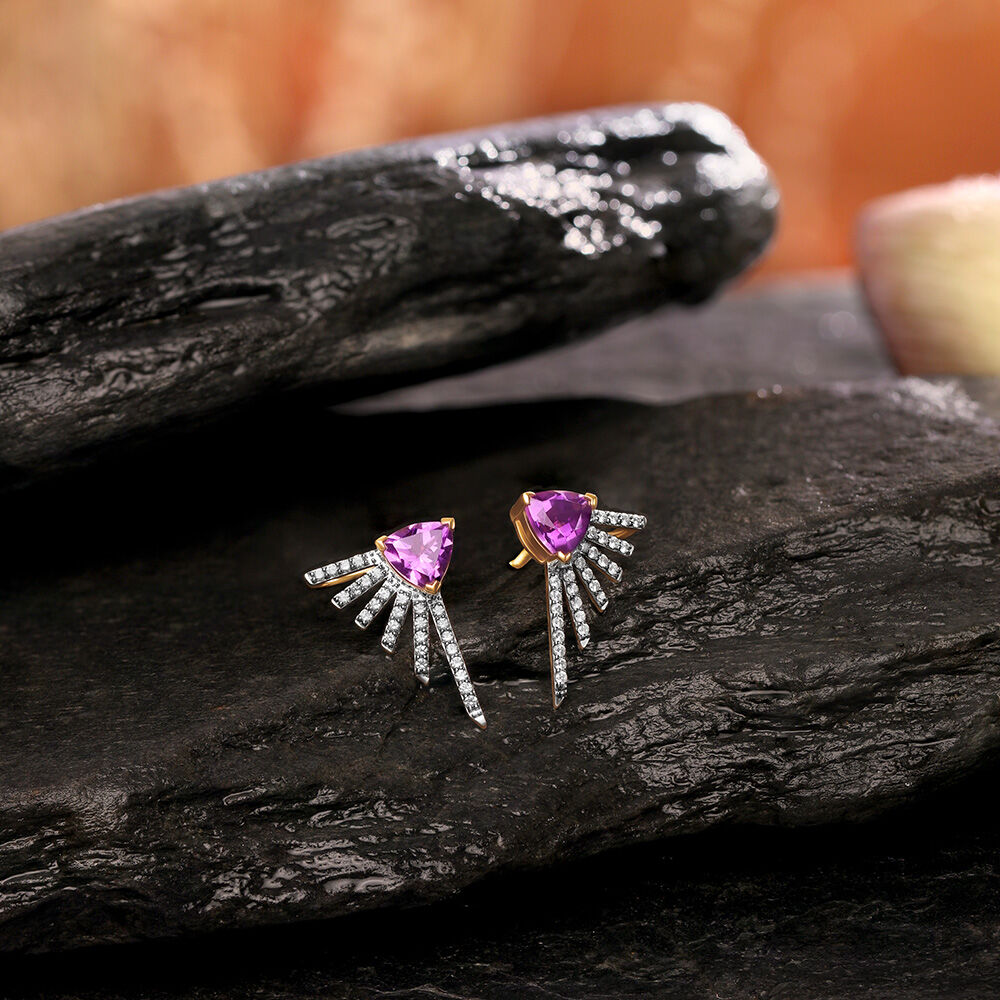 Amethyst earrings 2025 tanishq
