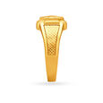 Engraved Gold Finger Ring For Men,,hi-res image number null