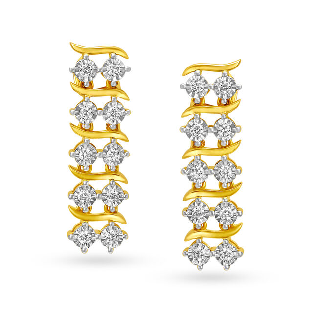 Avanne Diamond Necklace Earrings Set,,hi-res image number null