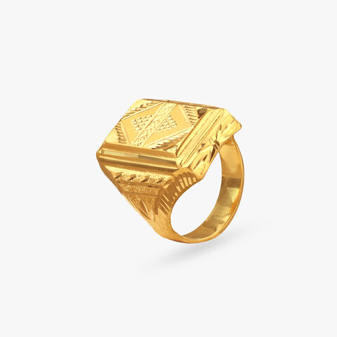 Heritage Crown Gold Ring for Men