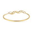 14 KT Yellow Gold Creeper Chic Diamond Bangle,,hi-res image number null